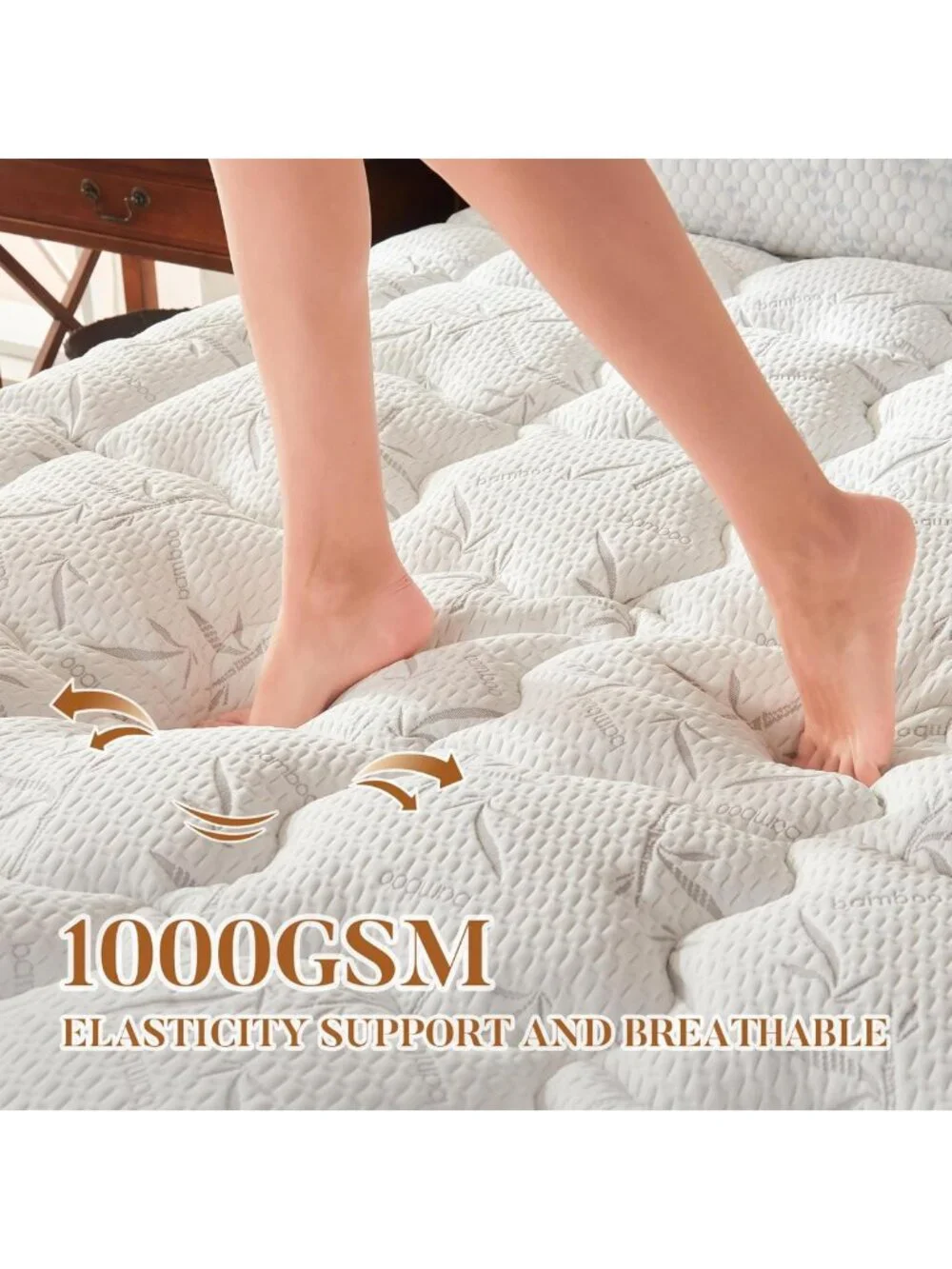 Thick Queen Mattress Topper - Soft Pillow Top, Deep Pocket, Waterproof